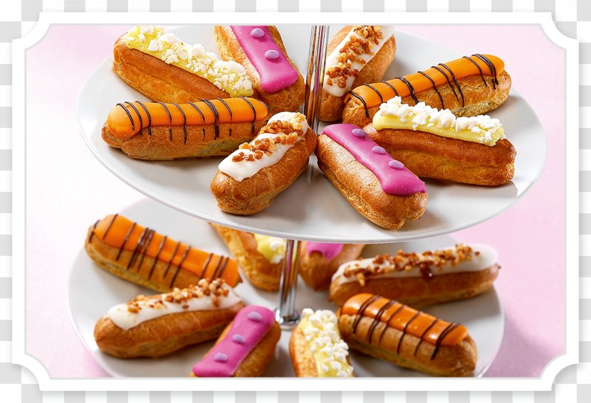 Éclair French Cuisine Petit Four Biscuit Buffet - Chocolate Transparent PNG