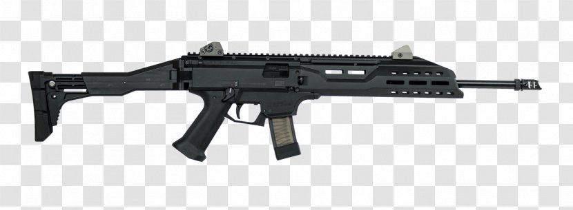 CZ Scorpion Evo 3 Carbine 9×19mm Parabellum Submachine Gun Pistol - Heart - Handgun Transparent PNG