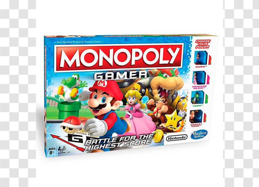 Hasbro Monopoly Gamer Mario Series Board Game - Toy Transparent PNG