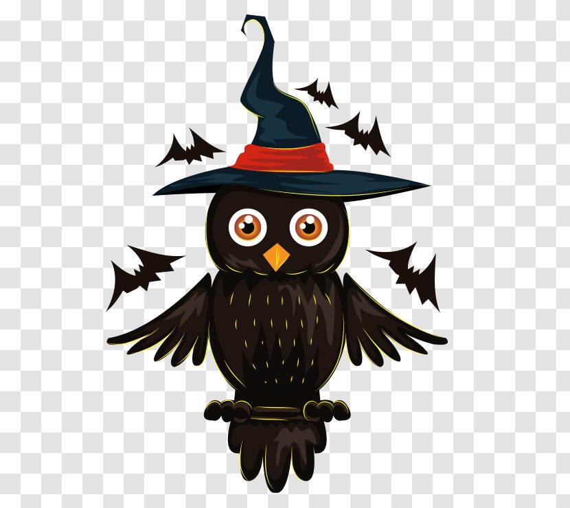 Halloween Clip Art - Bird Of Prey Transparent PNG