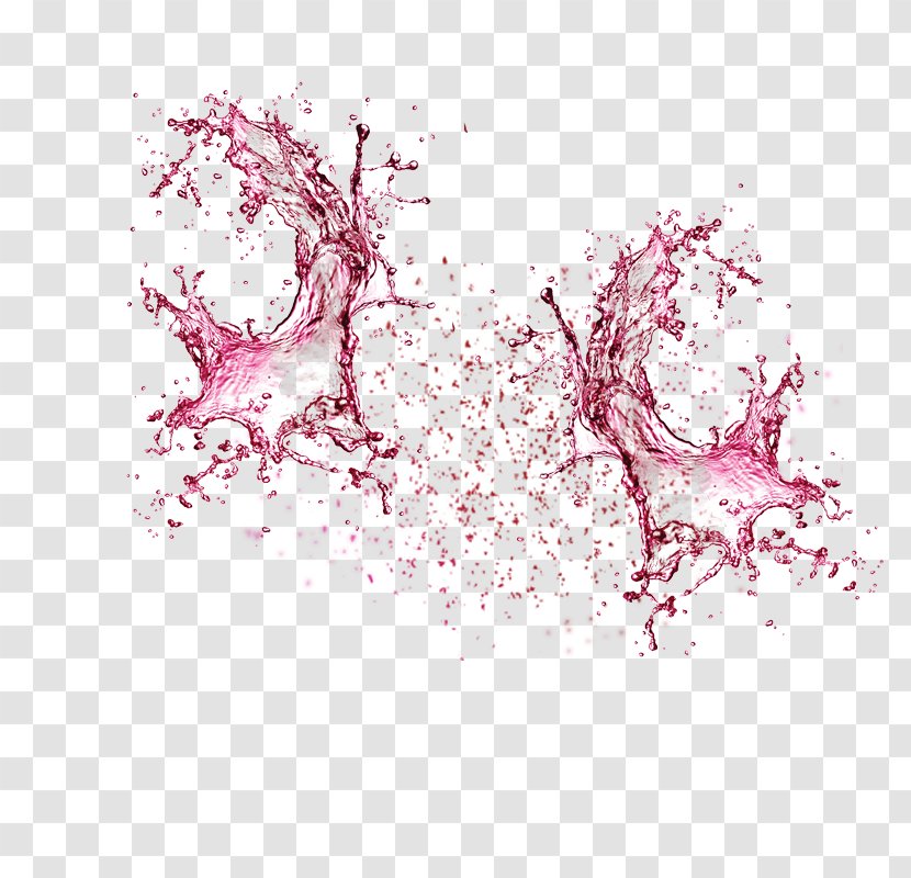 Red Wine Sparkling Rosxe9 - Petal - Splashing Out Transparent PNG