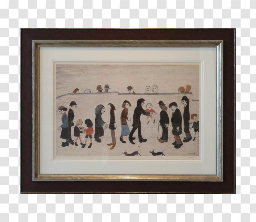 The Loneliness Of Lowry Artist Level Crossing Painting - Decorative Arts Transparent PNG