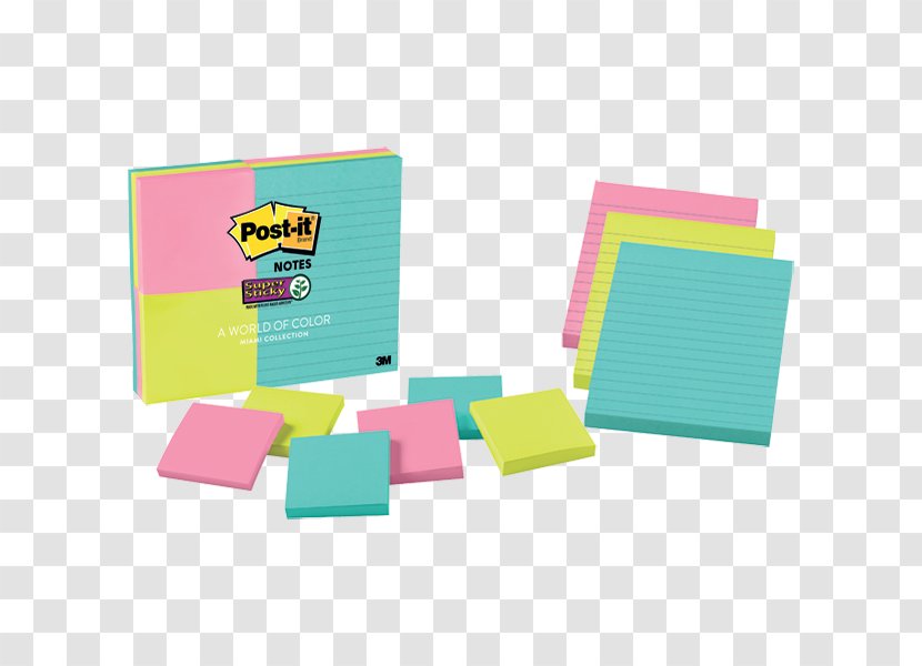 Paper Post-it Note Staple Adhesive Office Supplies - Miami Collection - Jaune Canari Transparent PNG