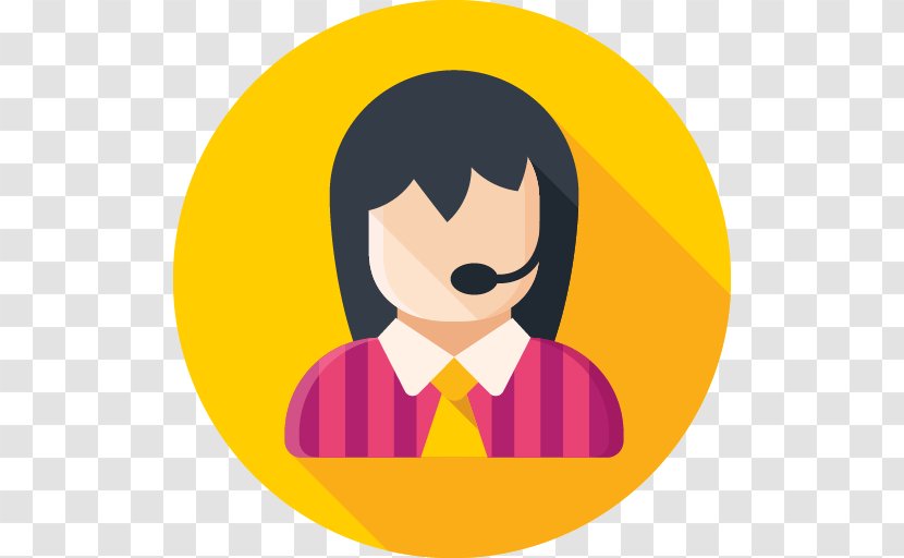 Call Centre Clip Art Customer Service - Yellow - Centered Icon Transparent PNG