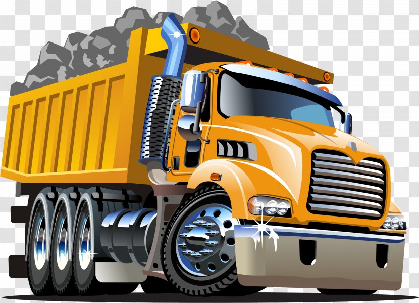 Dump Truck Pickup Stock Photography - Tire - Yellow Transport Transparent PNG