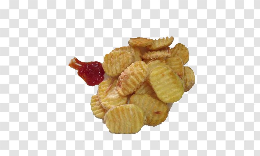 French Fries Junk Food Chicken Nugget Fast Potato - Cuisine - Potatoes With Ketchup Transparent PNG