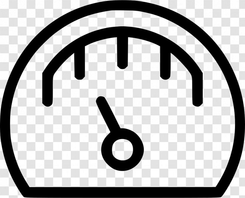 Speedometer - Measurement - Black And White Transparent PNG