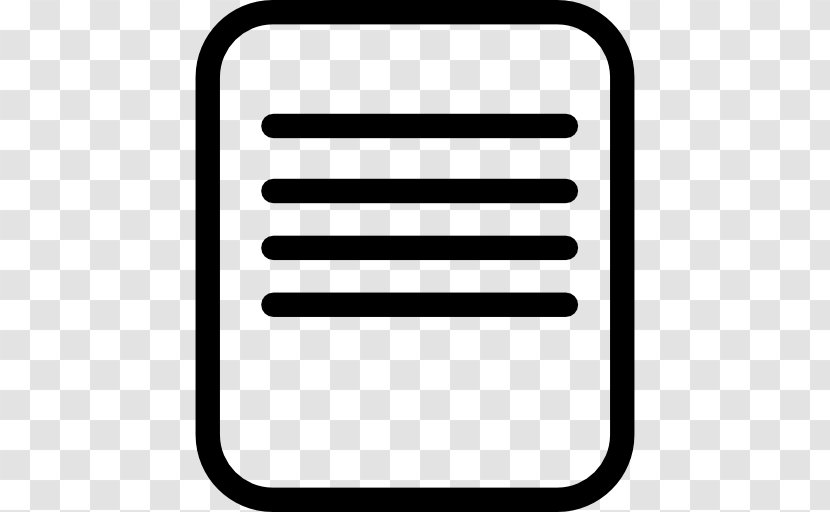 Rectangle Black And White Text Transparent PNG