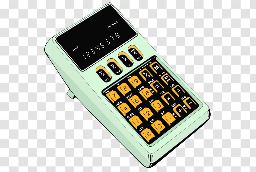 Feature Phone Mobile Phones Numeric Keypads Calculator - Ink - Bill Transparent PNG