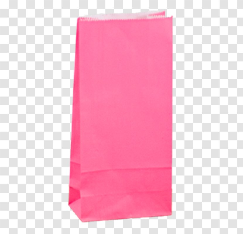 Paper Bag Kraft Plastic - Magenta - Pink Transparent PNG