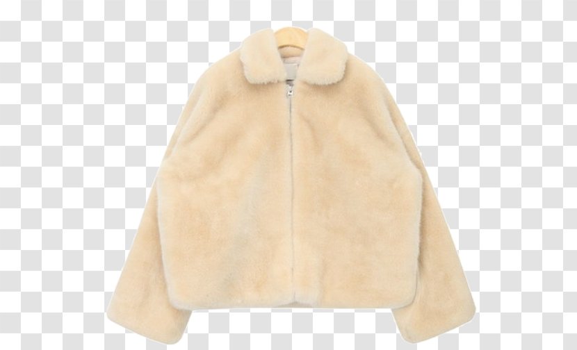 Fur Beige - Sleeve - Collar Coat Transparent PNG