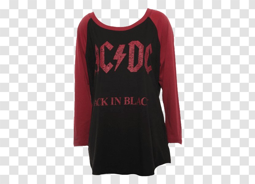 Long-sleeved T-shirt AC/DC Back In Black - Sleeve - Tshirt Transparent PNG