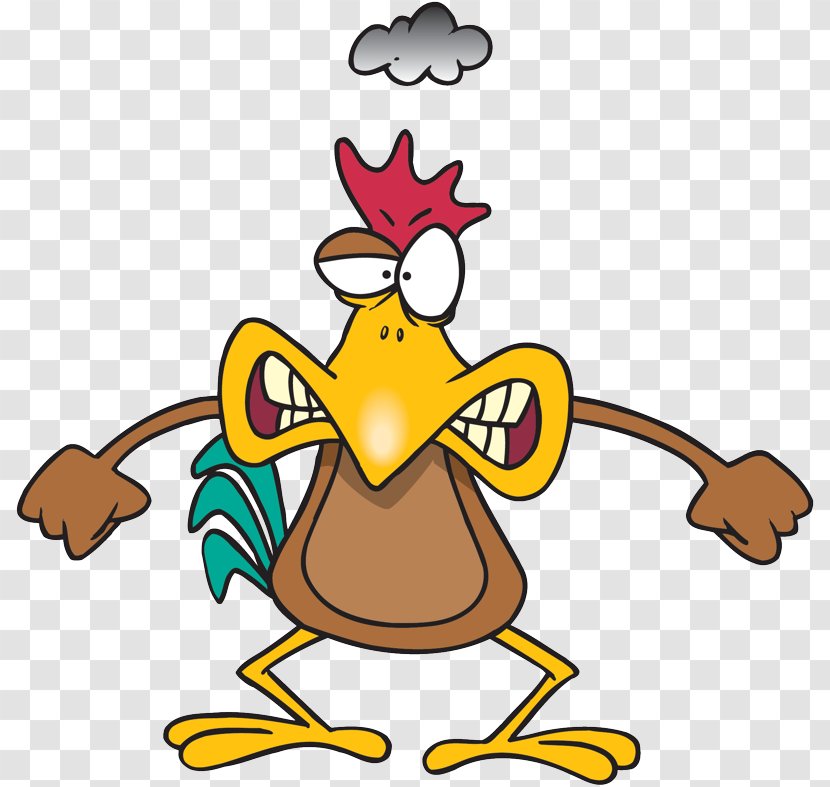 Chicken Cartoon Clip Art - Artwork - Pictures Of Raw Transparent PNG
