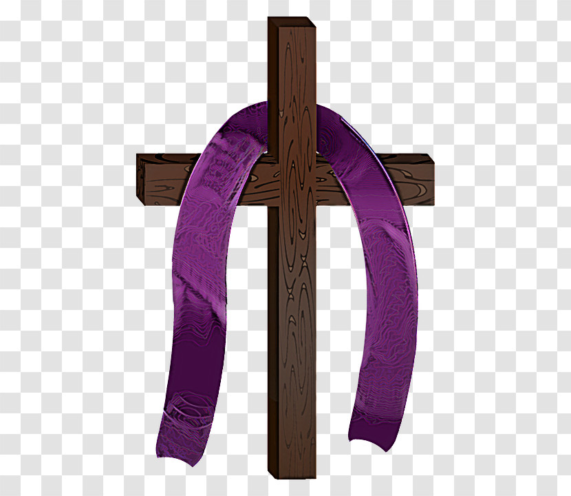 Violet Purple Cross Symbol Transparent PNG