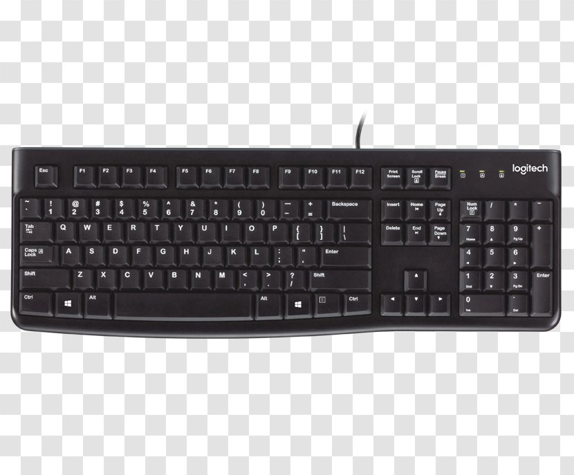 Computer Keyboard Mouse Logitech USB Chorded - Typing - Spill Out Transparent PNG