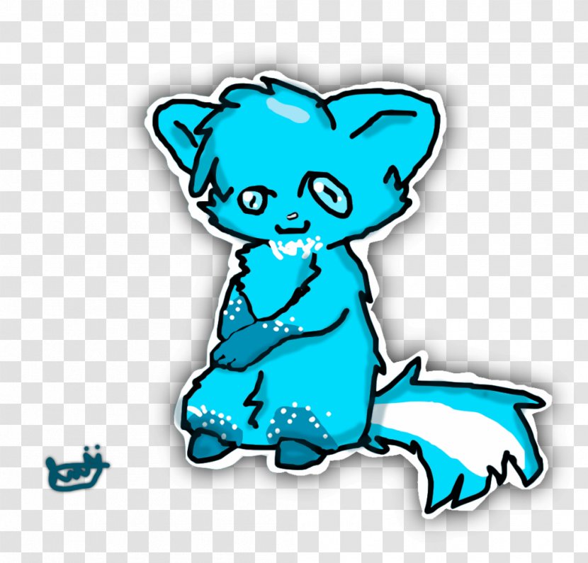 Canidae Dog Character Cartoon Clip Art - Turquoise Transparent PNG