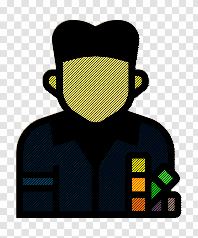 Jobs And Occupations Icon Painter Icon Male Icon Transparent PNG