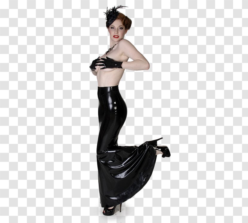 Gown Fashion Waist LaTeX - Flower - Morticia Transparent PNG