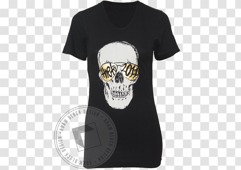 T-shirt Clothing Sleeve Zavvi - Gold Skull Transparent PNG