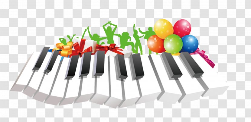 Piano Musical Keyboard - Flower - Balloon Carnival Transparent PNG
