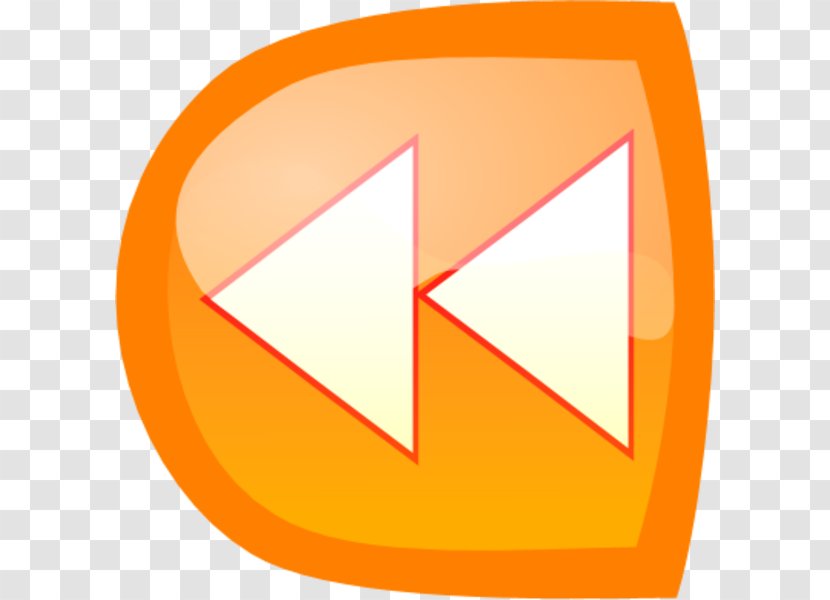 Clip Art - Orange - Backward Transparent PNG