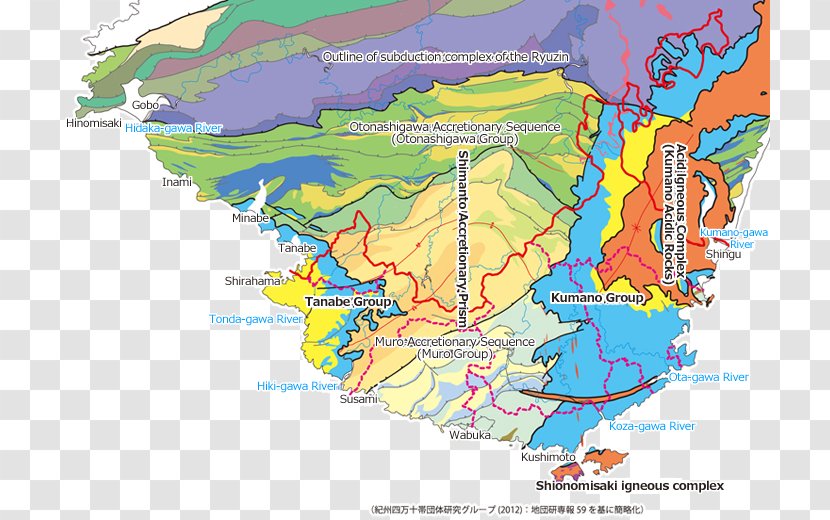 四万十層群 Kii Peninsula 南紀熊野ジオパーク Accretionary Wedge Geology - Rock Transparent PNG