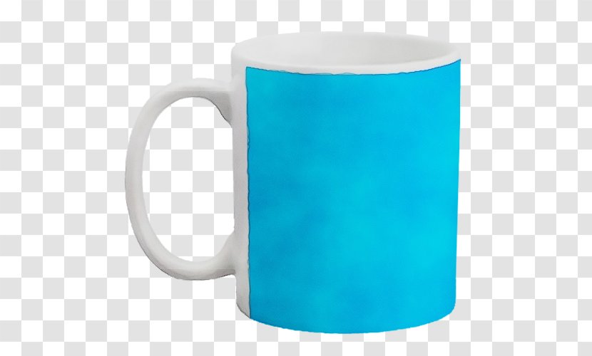 Mug Blue Cup Turquoise Design - Drinkware - Tableware Electric Transparent PNG