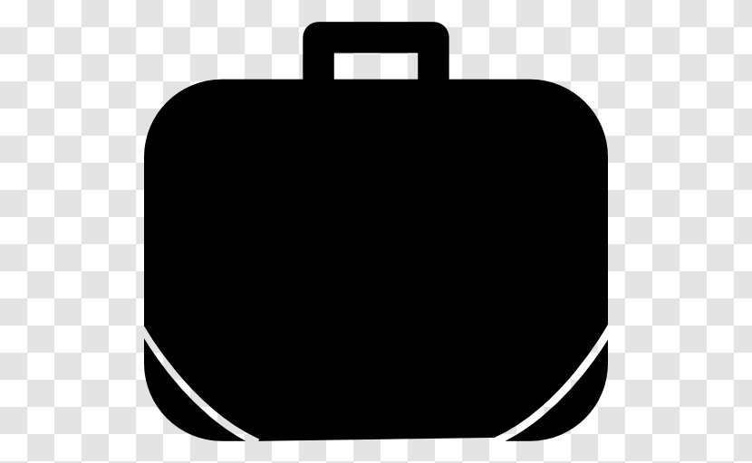 Suitcase Baggage Briefcase - Black And White Transparent PNG