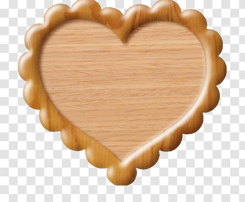 Heart Numerical Digit - Picture Frame - Love Wood Trim Transparent PNG