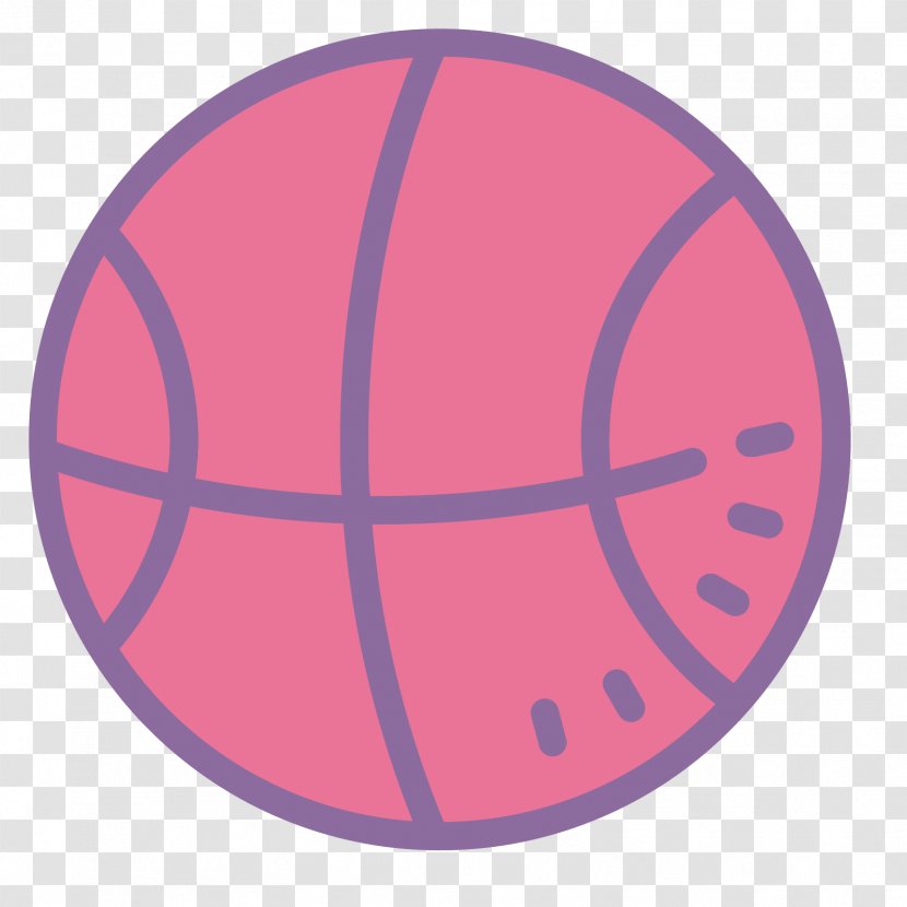 Product Design Font Magenta - Pink - Basketball Outline Vector Transparent PNG