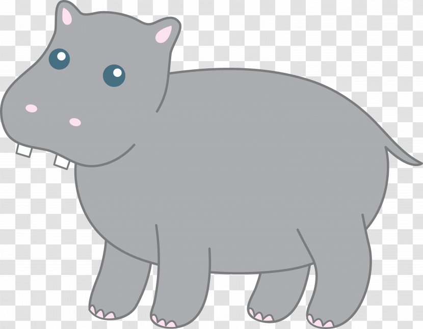 Hippopotamus Cuteness Clip Art - Carnivoran - Drawing Transparent PNG