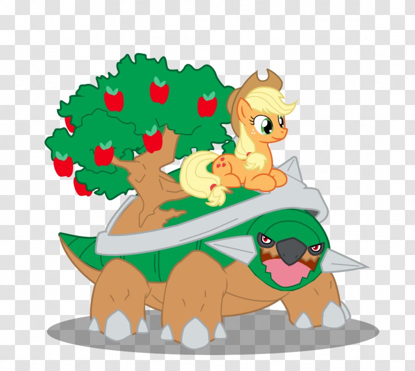 Applejack Twilight Sparkle Torterra Rarity Pony - Pokemon Transparent PNG