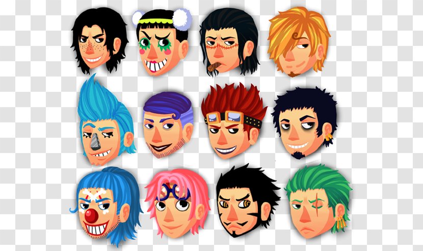 One Piece Animaatio Laughter - Friendship - Icons Set Transparent PNG
