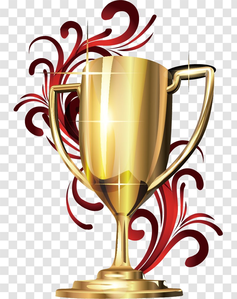 Trophy Cup Award Clip Art - Gold Medal - Beautifully Transparent PNG