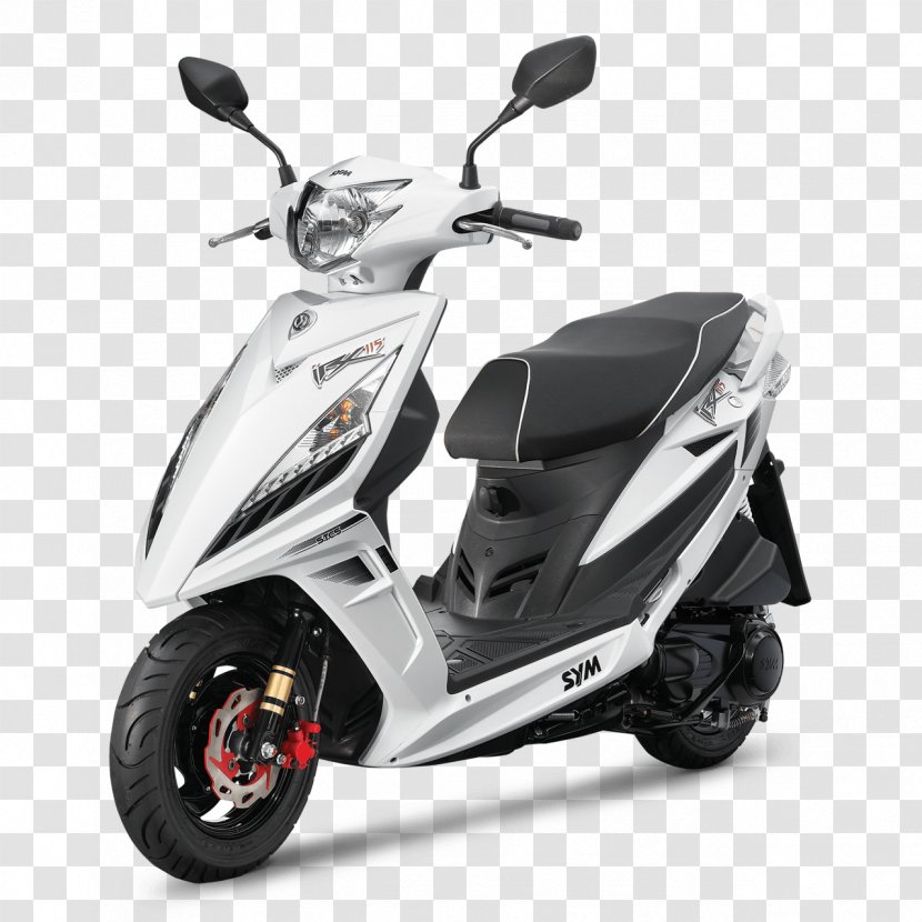 Scooter Motorcycle SYM Motors Car Vespa - Wheel Transparent PNG