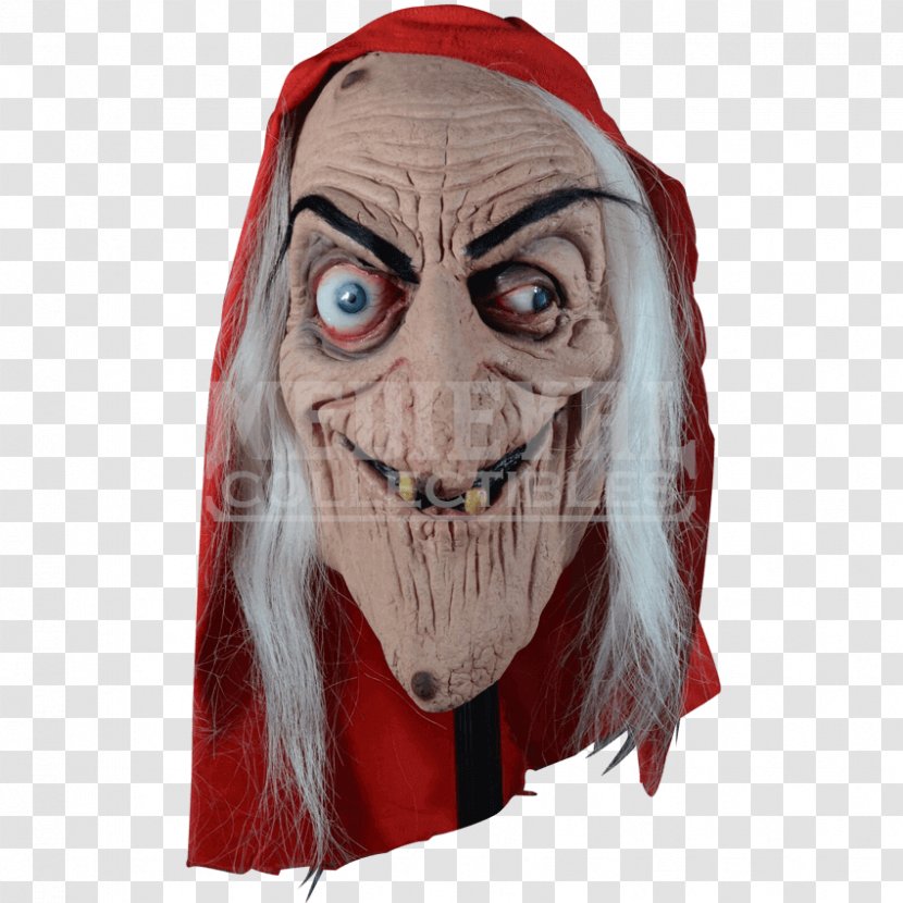 Latex Mask Halloween Costume - Old Witch Transparent PNG