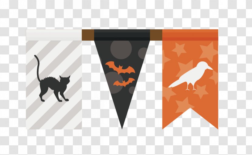 Halloween Euclidean Vector - Jack O Lantern - Hanging Flags Transparent PNG