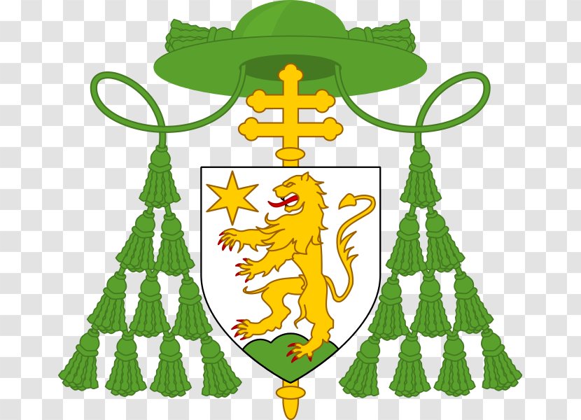 Priest Galero Cardinal Escutcheon Heraldry - Spruce - Apostolic Nunciature To The Philippines Transparent PNG