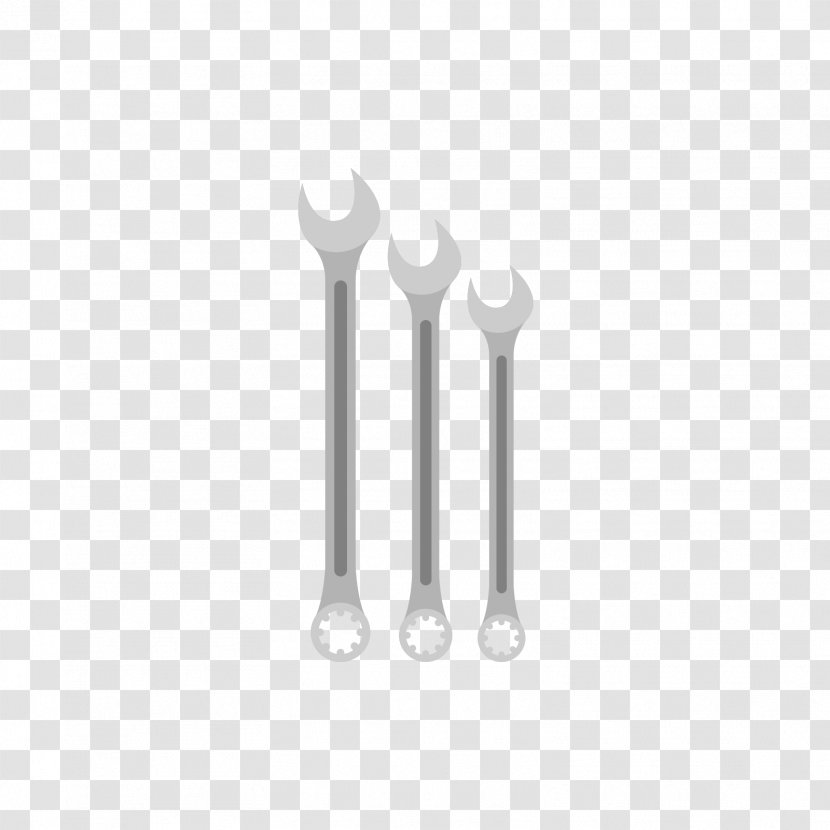 Black And White Grey Eye - Structure - A Gray Wrench Of Varying Sizes Transparent PNG