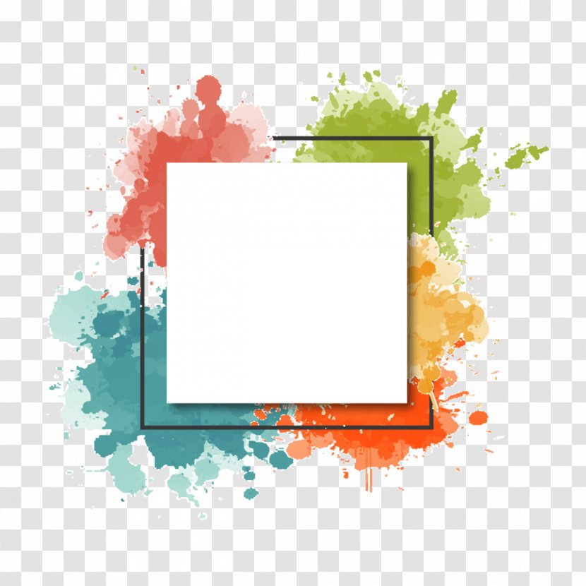 Watercolor Painting Graphic Design Drawing Image - Picture Frames - Frame Transparent PNG