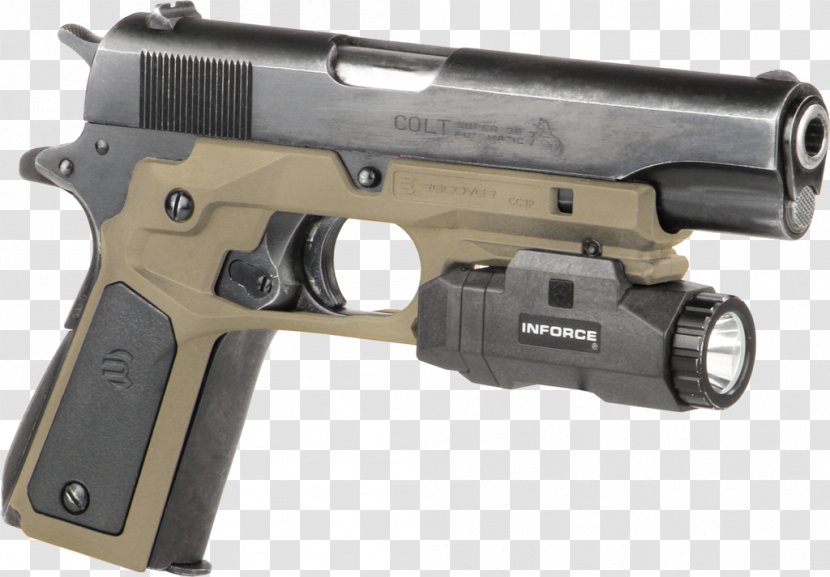 Gun Holsters M1911 Pistol Rail System Handgun - Glock Gesmbh - Tactical Light Transparent PNG