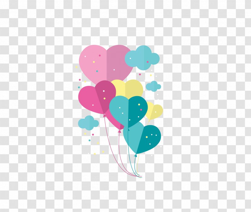 The Balloon - Pink - Color Heart-shaped Icon Transparent PNG