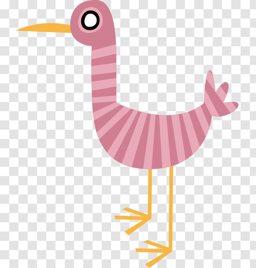 Bird Cartoon Illustration - Comics - Pink Birds Transparent PNG