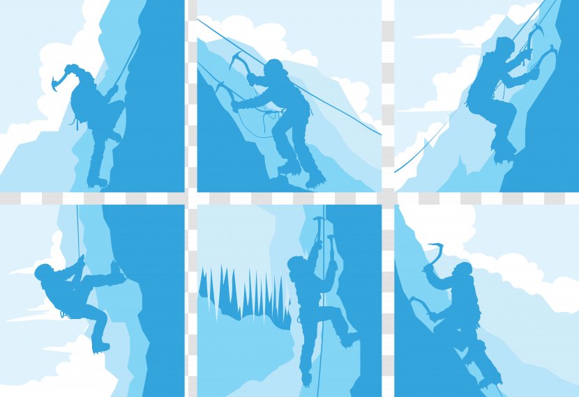 Rock Climbing Wall - Peak - Climb Snow Mountain Material Collection Transparent PNG