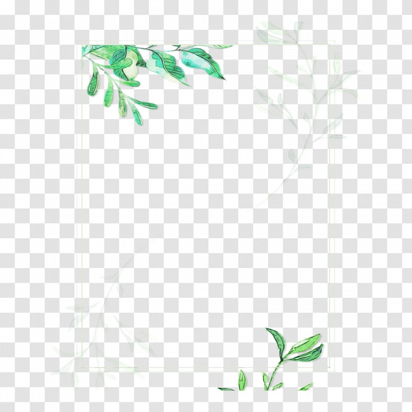 Green Leaf Watercolor - Flag Of Bangladesh - Stationery Rectangle Transparent PNG
