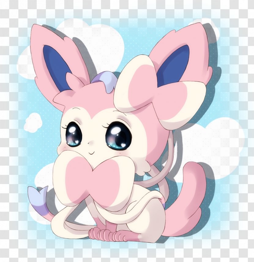 Sylveon Kavaii Pokémon Cuteness - Heart - Pokemon Transparent PNG