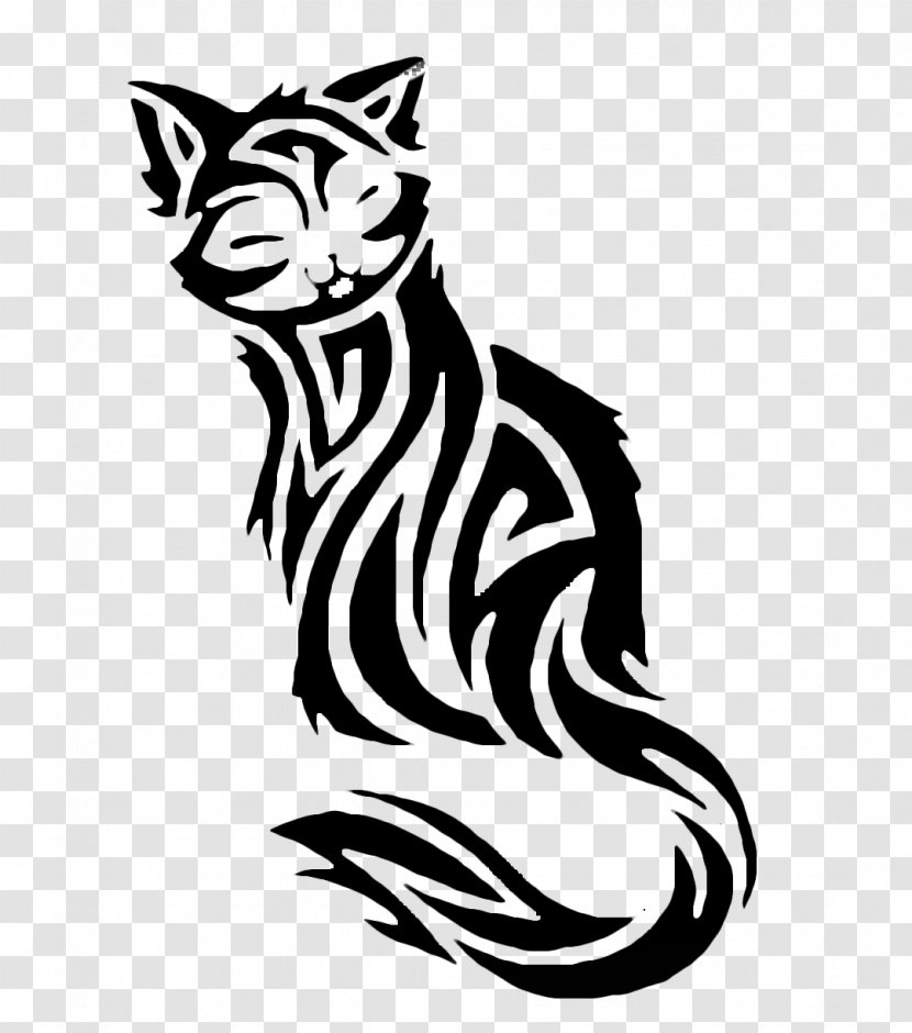 Maine Coon Kitten Tiger Cougar Clip Art - White - Tattoo Transparent PNG