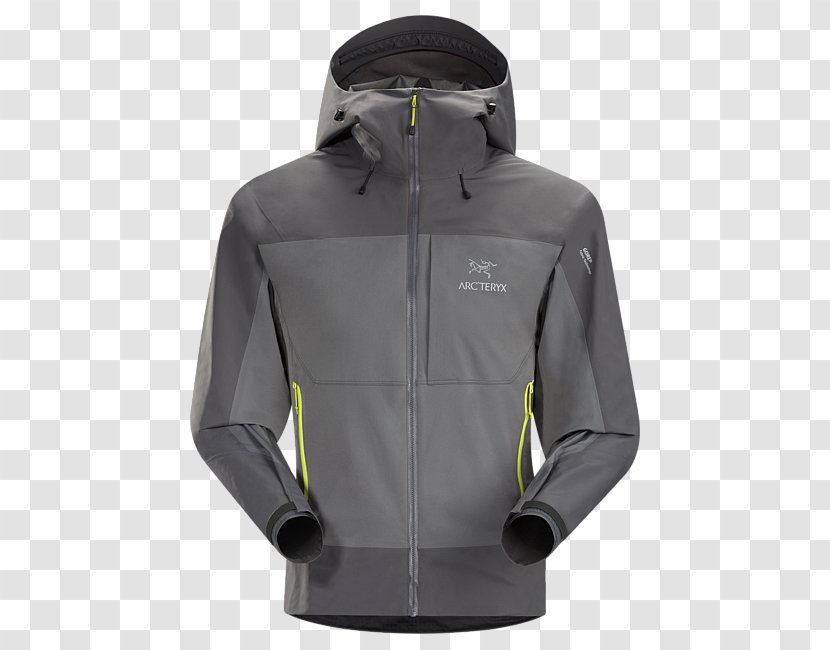 Hoodie Arc'teryx Shell Jacket Top - Windbreaker Transparent PNG