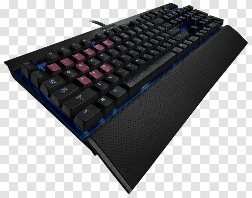 Computer Keyboard Mouse Corsair Gaming K55 RGB Keypad Backlight Transparent PNG