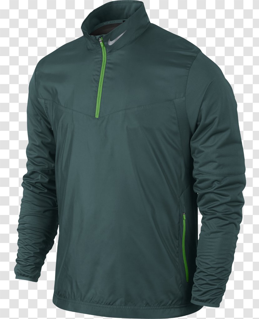Nike Top Zipper Clothing Jacket - Jersey - Emerald Shield Transparent PNG